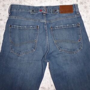 WOMENS TOMMY HILFIGER PREMIUM JEANS FREEDOM ADJUST BACK TAB VINTAGE 30X30 10